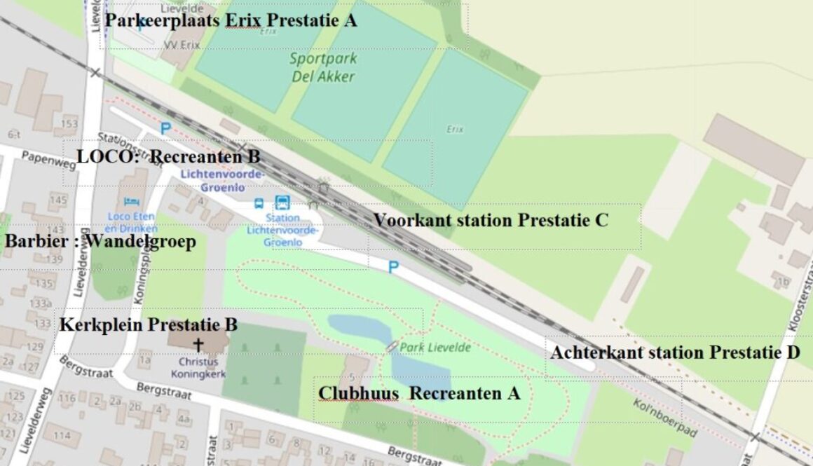 Overzicht startlocaties 27 mei 2020